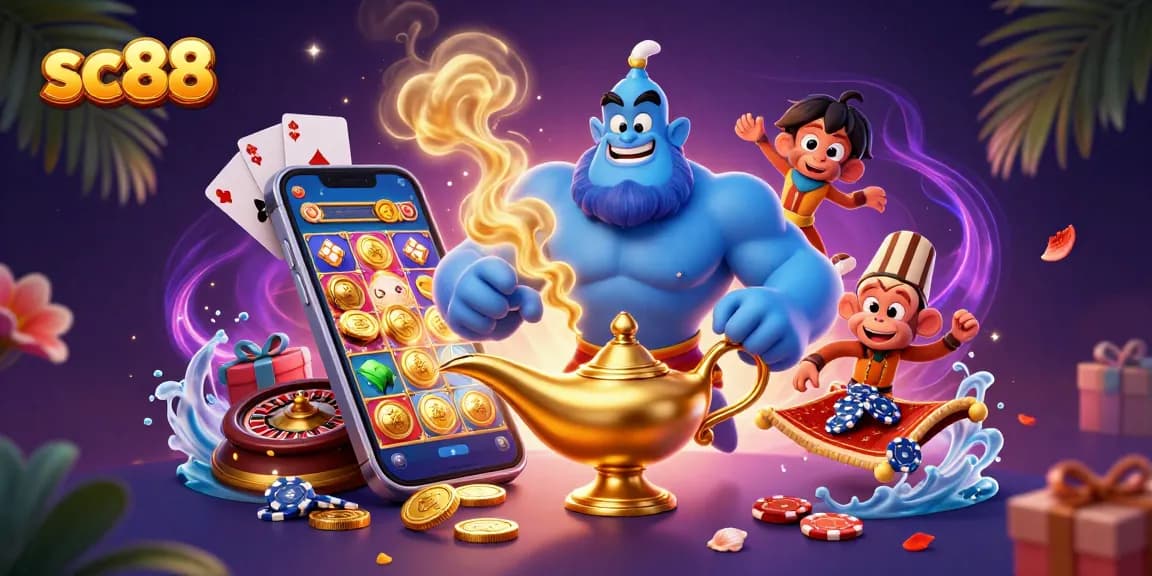 Engage with sc88's immersive slot game experience featuring vibrant animations and characters.