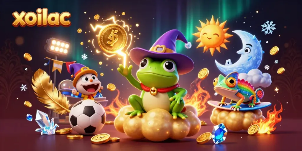 Experience the exhilarating action of betting on xoilac with dynamic characters and vibrant gambling elements.