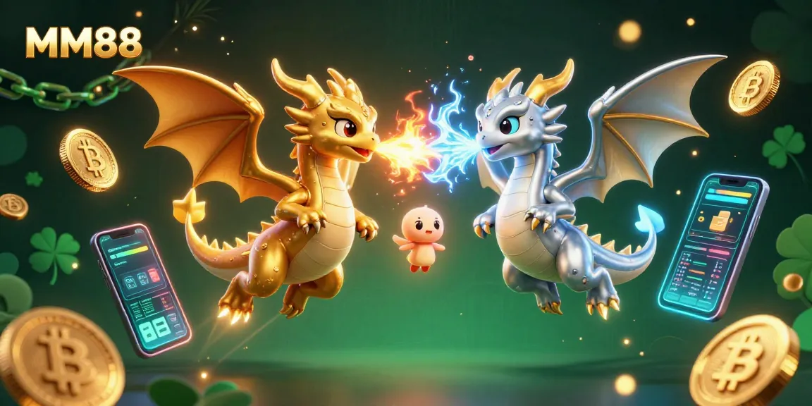Experience thrilling gameplay at MM88 with dragons and crypto elements illuminating the casino adventure.