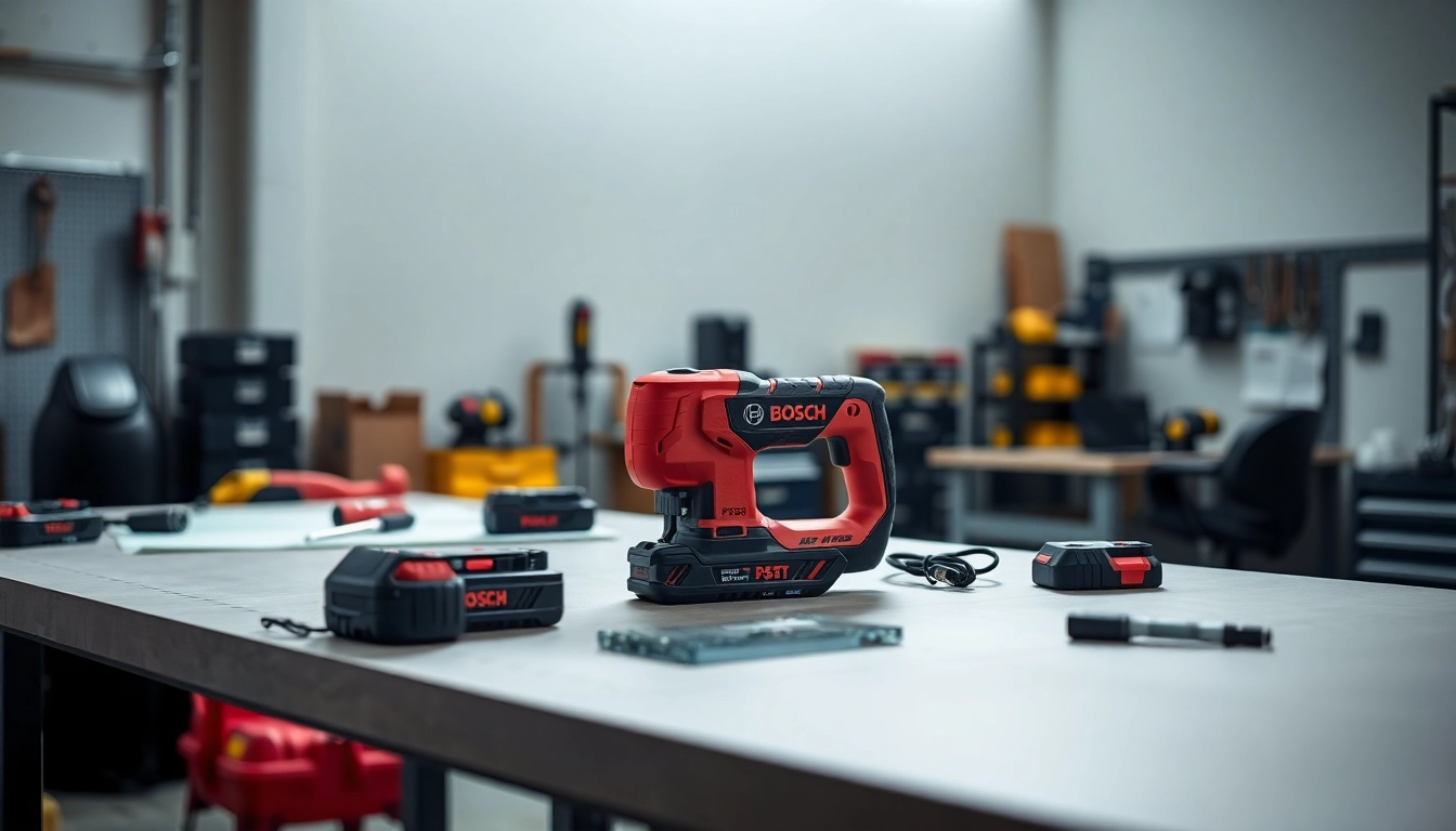 Bosch PSR 1200 mostrando su diseño innovador y funcionalidad en un entorno de trabajo.