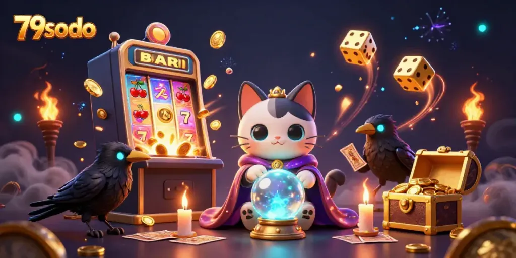 Experience the thrilling world of online gambling at 79sodo with vibrant slots and mystical characters.
