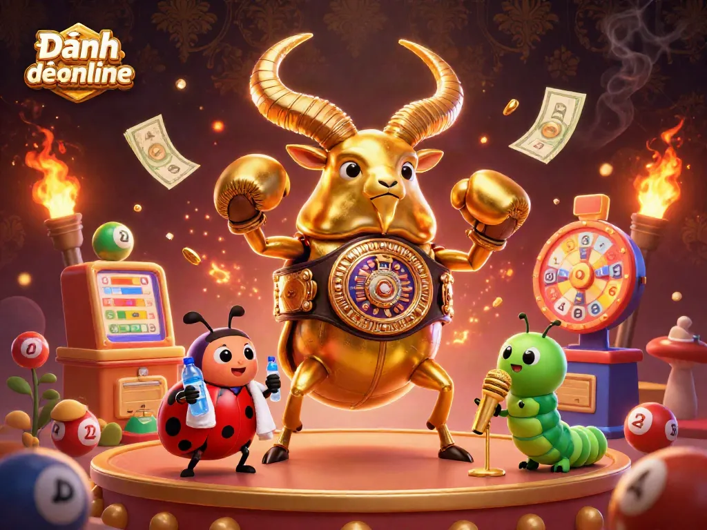 Experience exciting Đánh đề online in a colorful casino scene featuring lottery elements and engaging characters.
