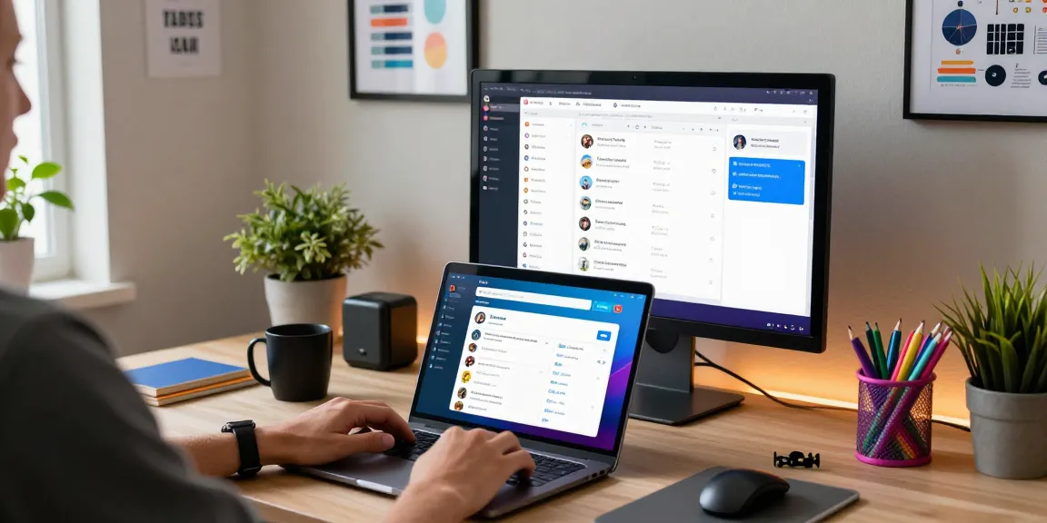 Experience seamless communication with Telegram网页版 on a modern desktop setup, showcasing vibrant chat features and productivity tools.