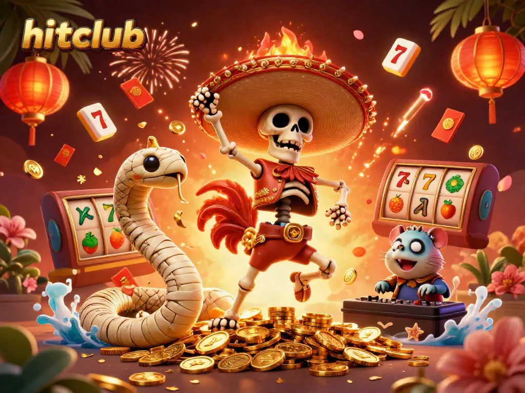 Experience the thrill at hitclub with dynamic casino games in vibrant colors.