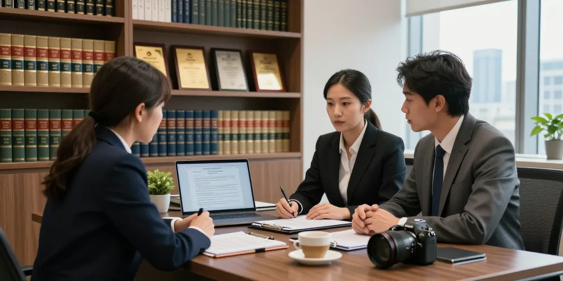 Read full report on legal consultation in modern law office highlighting client-attorney engagement.