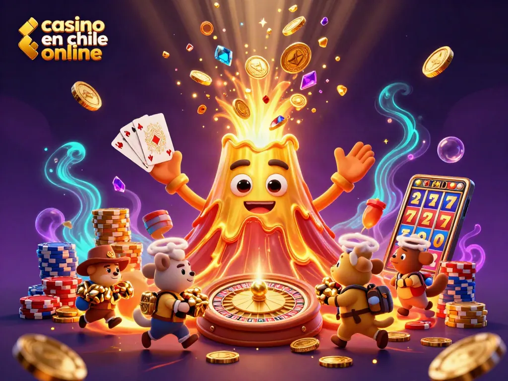 Juega en un emocionante casino en Chile online con tragamonedas y bonos resaltando riquezas.