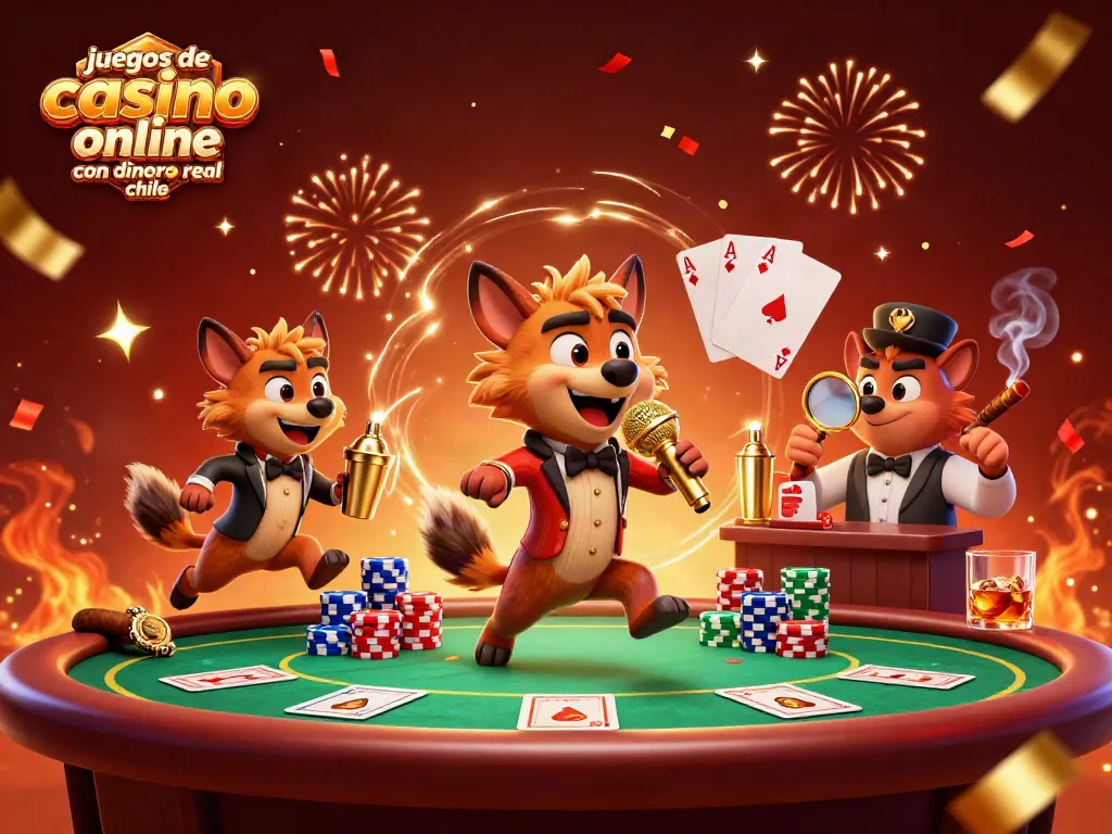 Juega y gana en juegos de casino online con dinero real chile, con acción en un club de casino animado.