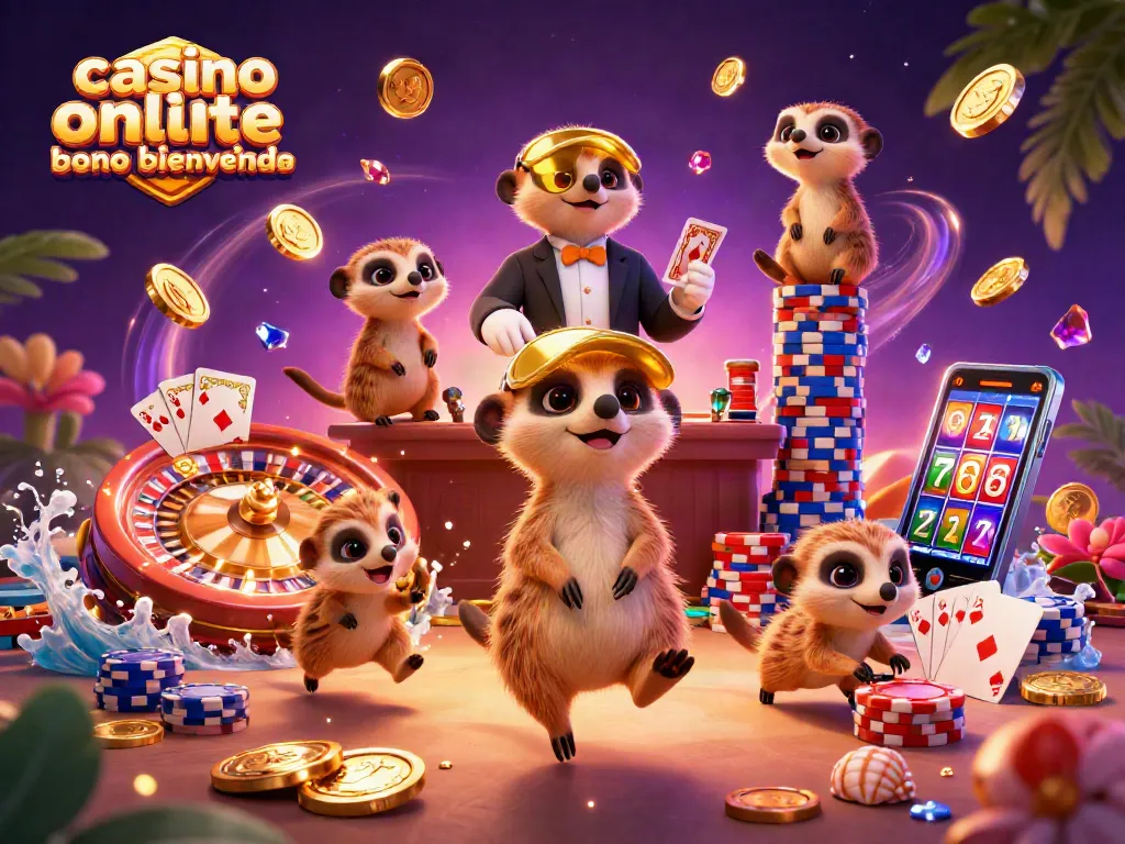 Los mejores bonos de bienvenida de casino online Chile en una vibrante ilustración 3D.