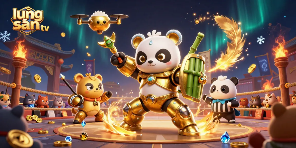 Experience thrilling action at lương sơn tv as the golden panda battles in a vibrant casino arena.