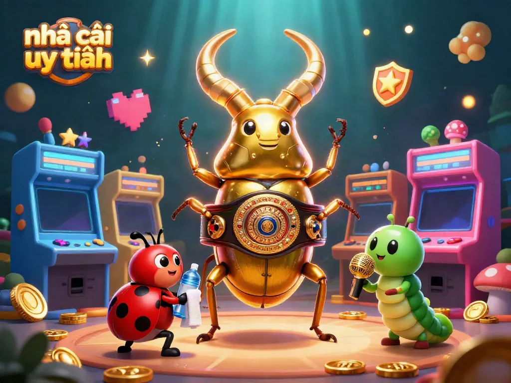 Engage in thrilling gameplay with nhà cái uy tín in an exciting 3D casino scene featuring vibrant characters and game elements.
