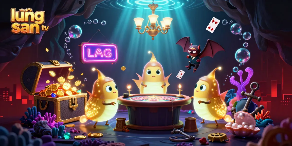 lương sơn tv shines in a vibrant cartoon casino scene, highlighting captivating gambling elements.