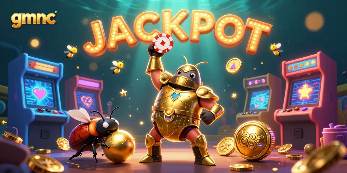 Spin the reels with gmnc's cutting-edge platform featuring glowing elements and vibrant characters.